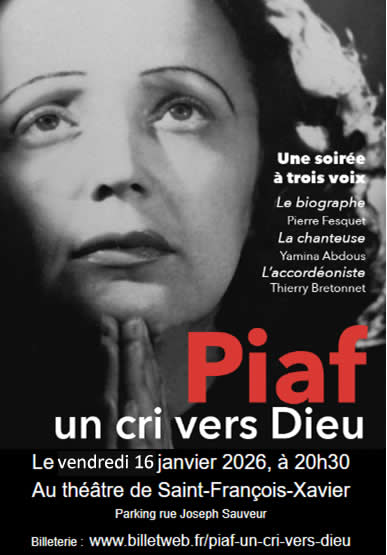 Piaf, un cri vers Dieu le 16 janvier